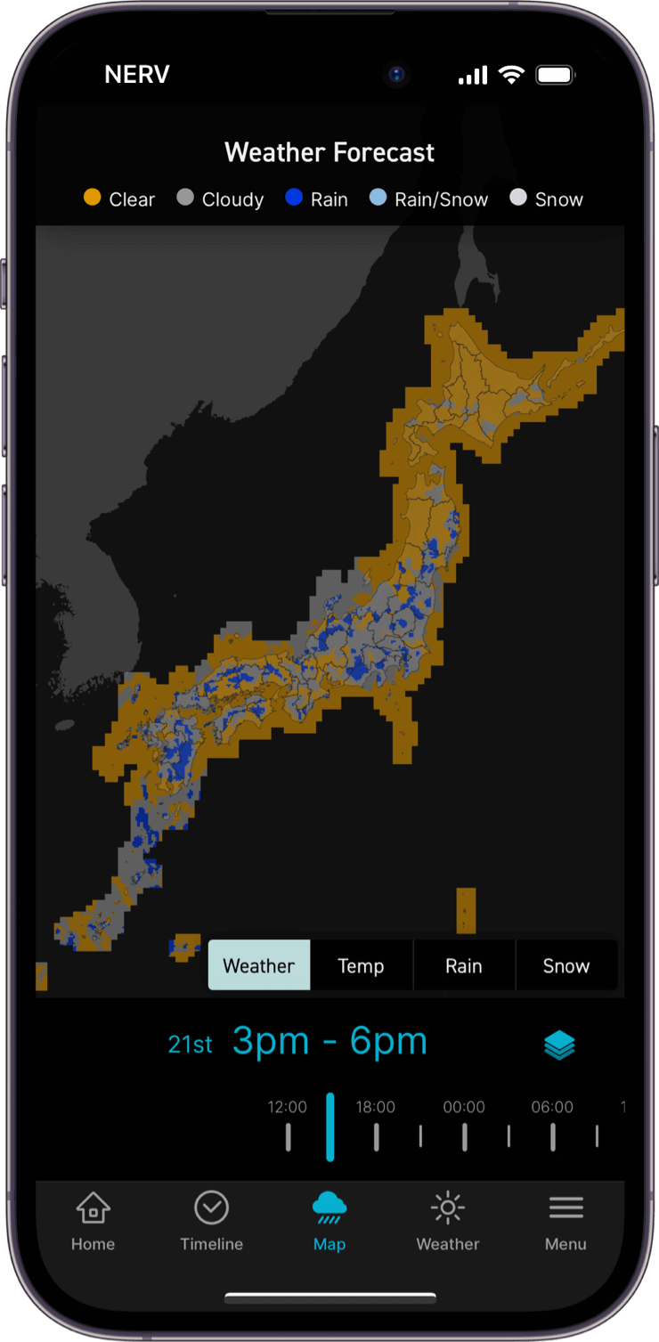 Weather Distribution Forecast Weather Tab