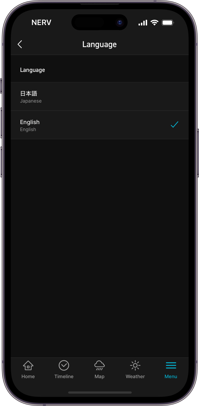 Language Settings