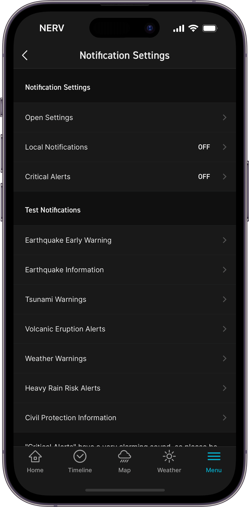 Notification Settings